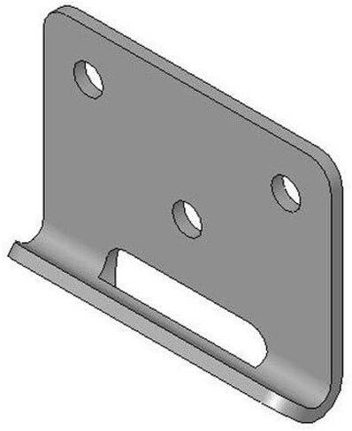 Southco Inc K5-2811-07 Rotary-Action Draw Latch Keeper 3.43 Closed Length, 900 Lbs. Load Capacity (Pack of 2) in Saudi Arabia