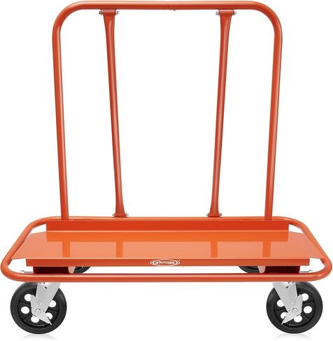 GypTool Heavy Duty Drywall Sheet Cart & Panel Dolly with 4 Swivel Wheels - Orange in Saudi Arabia