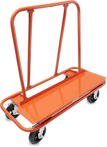 GypTool Heavy Duty Drywall Sheet Cart & Panel Dolly with 4 Swivel Wheels - Orange in Saudi Arabia