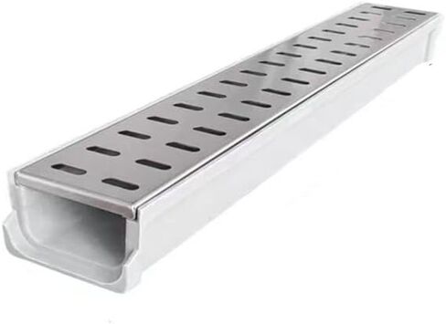 1pc Stainless Steel Drain Guards - Durable Channel Drainage Cover for Garden and Farm Use(60cmx10cmx10cm) in Saudi Arabia