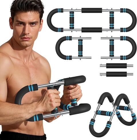 Twister Arm Trainer Adjustable 60-85-110lbs Forearm Strengthener Chest Clip Muscle Resistance Exercise Equipment for Man in Kuwait