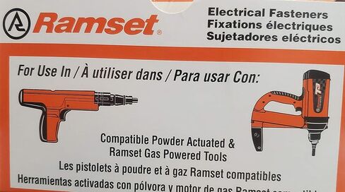 Ramset 3/8 "شماعات قضيب ملولبة مع مربع دبوس Powerpoint Power من 100 ~ 38TRHS10 in Kuwait