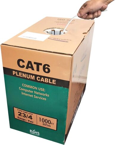 550 ميجا هرتز Cat6 كابل الجلسة الأزرق 1000 قدم ، 23awg 4pair ، كابل الشبكة الصلبة غير الملتوية غير الملتوية (UTP) ، متوفرة باللون الأزرق والأبيض والأصفر والأرجون والأرجواني والأخضر والأسود (الأخضر) in Saudi Arabia