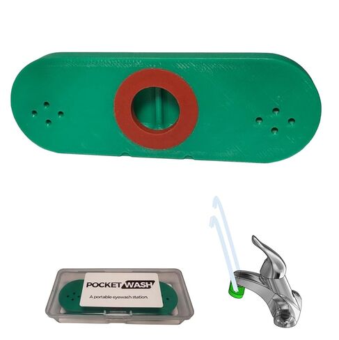 Portable Eye Wash Station, Faucet Adapting Emergency First Aid Eye Rinse, Continuous Eye Flush Wash Unit, Compact/Transportable Eye Cleanse Kit and Protective Case in Saudi Arabia