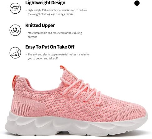 Womens Tennis Shoes Slip On Walking Sneakers Running Shoe for Women Lightweight Athletic Sports Jogging Gym Workout Breathable in Saudi Arabia