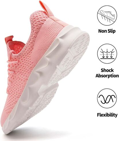 Womens Tennis Shoes Slip On Walking Sneakers Running Shoe for Women Lightweight Athletic Sports Jogging Gym Workout Breathable in Saudi Arabia