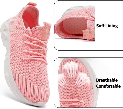 Womens Tennis Shoes Slip On Walking Sneakers Running Shoe for Women Lightweight Athletic Sports Jogging Gym Workout Breathable in Saudi Arabia