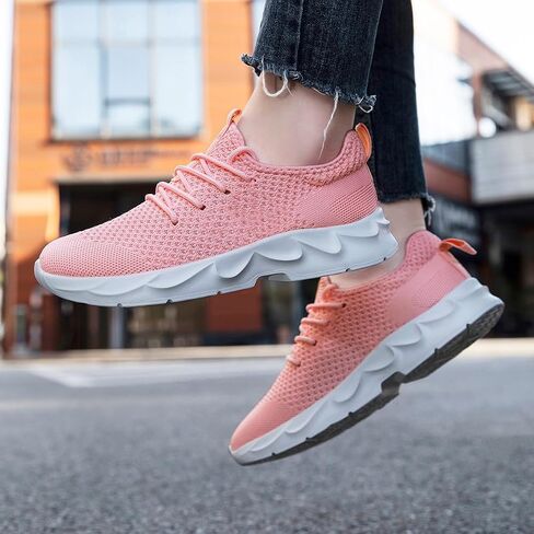 Womens Tennis Shoes Slip On Walking Sneakers Running Shoe for Women Lightweight Athletic Sports Jogging Gym Workout Breathable in Saudi Arabia