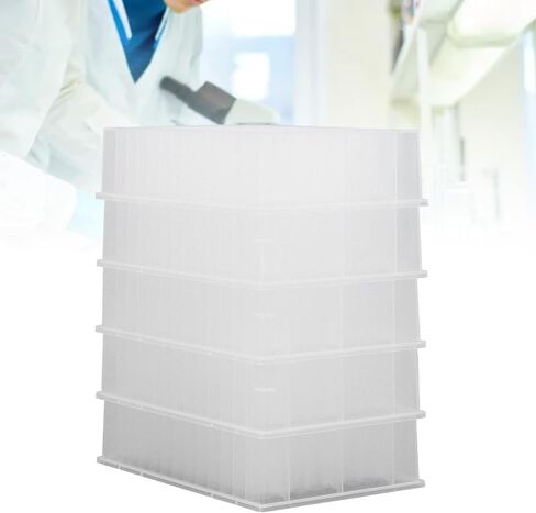 5 Pack Polypropylene Deep Well Storage Plate, Plastic 32mm Height 96 Round Holes Laboratory Deep Well Plate, 96 Well Culture Plate Laboratory Supplies for Scientific Experiments in Saudi Arabia