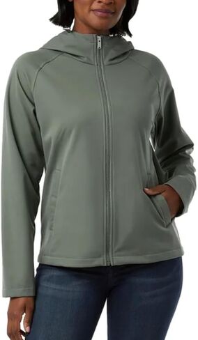 32 Degrees Heat Women's Fleeced Line Hooded Full Zip Softshell Jacket in Saudi Arabia