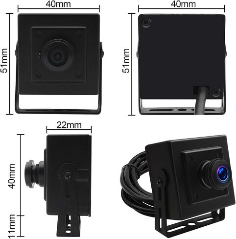 MMlove 5MP USB Camera 1944P HD Webcam 170 Degree Wide Angle Fisheye Lens Plug&Play USB Webcam for Skype/Zoom/FaceTime/Hangouts,PC/Laptop/Raspberry Pi in Saudi Arabia