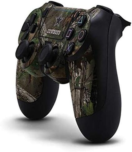 Skinit Decal Gaming Skin Compatible with PS4 Pro/Slim Controller - Officially Licensed NFL Dallas Cowboys Realtree Xtra Green Camo Design in Saudi Arabia