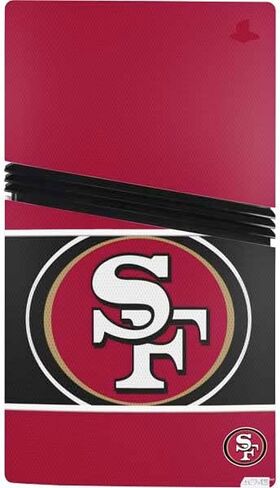Skinit Decal Gaming Skin Compatible with PS5 Pro Console - Officially Licensed NFL San Francisco 49ers Zone Block Design in Saudi Arabia