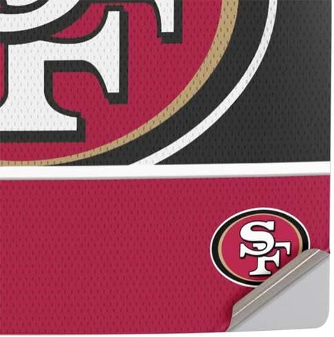 Skinit Decal Gaming Skin Compatible with PS5 Pro Console - Officially Licensed NFL San Francisco 49ers Zone Block Design in Saudi Arabia