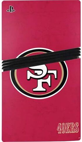 Skinit Decal Gaming Skin Compatible with PS5 Pro Console - Officially Licensed NFL San Francisco 49ers Zone Block Design in Saudi Arabia