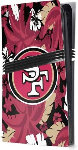 Skinit Decal Gaming Skin Compatible with PS5 Pro Console - Officially Licensed NFL San Francisco 49ers Zone Block Design in Saudi Arabia