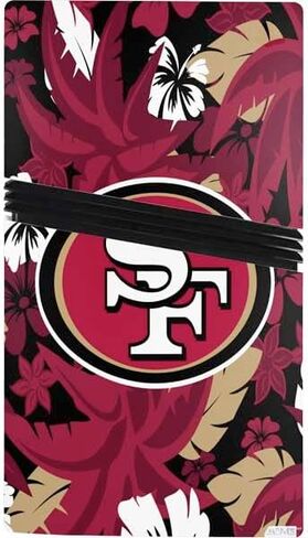 Skinit Decal Gaming Skin Compatible with PS5 Pro Console - Officially Licensed NFL San Francisco 49ers Zone Block Design in Saudi Arabia
