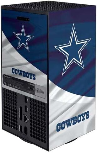 Skinit Decal Gaming Skin Compatible with Xbox Series X Bundle - Officially Licensed NFL Dallas Cowboys Black & White Design in Saudi Arabia