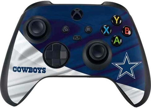 Skinit Decal Gaming Skin Compatible with Xbox Series X Bundle - Officially Licensed NFL Dallas Cowboys Black & White Design in Saudi Arabia