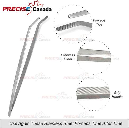 24" Mega Long Tweezer Curved Tip Stainless Steel in Saudi Arabia