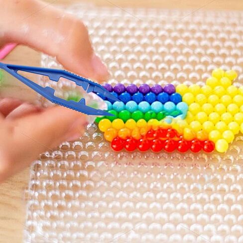 مجموعة ملقطات بلاستيكية PSON 5PCS 4 بوصة ، وخمس ألوان ملقط حرفية ، وملاقط بالخرز للمصنوعة يدوياً ، والحرف اليدوية ، والزيادة ، والاستخدام المدرسي ، وأدوات اللعبة الإبداعية in Kuwait