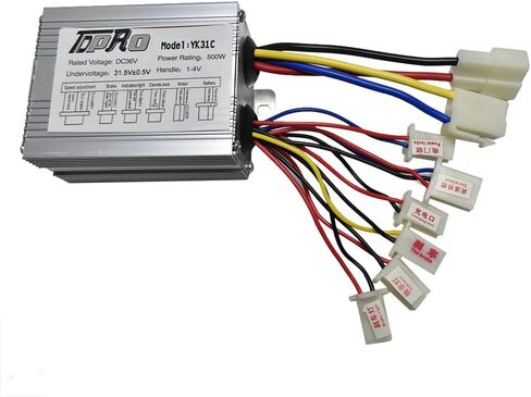 My1020 36V 500W مجموعة محرك كهربائي مصقول | يشمل LCD Throttle & Controller | 2500 دورة في الدقيقة ، يناسب سلسلة 25 ساعة | مثالي للدراجات الإلكترونية والدراجات البخارية الكهربائية و Razor MX350 و Go-Karts و DIY in Saudi Arabia