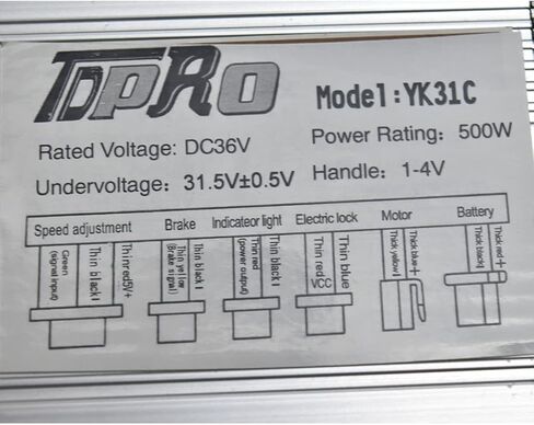 My1020 36V 500W مجموعة محرك كهربائي مصقول | يشمل LCD Throttle & Controller | 2500 دورة في الدقيقة ، يناسب سلسلة 25 ساعة | مثالي للدراجات الإلكترونية والدراجات البخارية الكهربائية و Razor MX350 و Go-Karts و DIY in Saudi Arabia