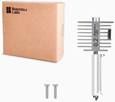 A1/A1 Mini 3D Printer Hotend Bambulab Original with 0.2mm Nozzle Stainless Steel for Bambu Lab A1 Series 3D Printer Accessories in Saudi Arabia
