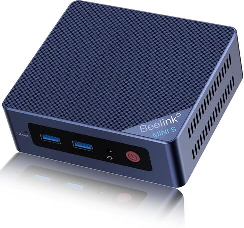 Beelink Mini S12 Mini PC ، Intel 12th N95 (حتى 3.4 جيجا هرتز) كمبيوتر صغير ، 8 جيجا بايت DDR4 256GB M.2 SSD Micro PC Support 4K@60Hz Display HDMI Display/WiFi 5/BT4.2/USB3.2/1000MBPS LAN/WOL HOME in Kuwait