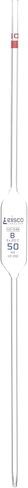 Eisco Bulb Form Pakette ، 50 مل - الفئة B ، التسامح ± 0.100 - التخرج الأزرق - رمز اللون ، الزجاج الأحمر - البورسليت in Kuwait