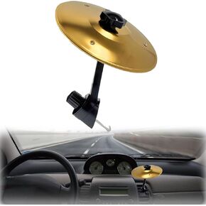 تنفيس هواء Cymbal Crash Crash ، الصنج الصغير لعشاق الموسيقى ، سهلة المقطع على الصنج لجميع أنواع المركبات (الفضة) in Kuwait