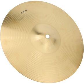 IRIN 12-Inch Drum Cymbals, Brass Ride Drum Cymbal Pack,Easy Maintain Cymbals for Drum Set Musical Instrument Accessory Golden in Kuwait