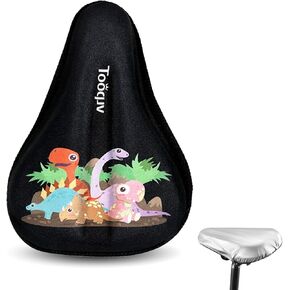 Kids Bike Seat Cushion, Kids Bike Seat Cover, with Cartoon Design, Non-Slip, Shock-Absorbing, Easy Install. Universal Fit for Boys/Girls Bicycles in Kuwait
