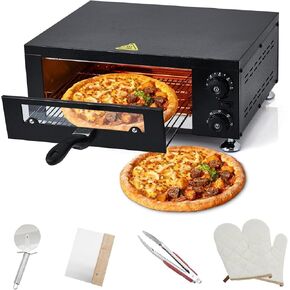 فرن البيتزا التجاري عالي السرعة 12 "1100 واط | الفولاذ المقاوم للصدأ مغلق مع توقيت 60 دقيقة | للبيتزا ، شاحنة الطعام ، تقديم الطعام | آلة الخبز الكهربائية كونترتوب in Kuwait