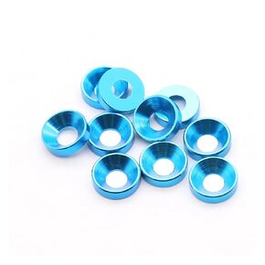 غسالات ، غسالة الألومنيوم ، عدادات سبيكة الألومنيوم غسالات رأس متعددة M2 M2.5 M3 M4 M5 (Orange ، 10pcs-M5) in Kuwait