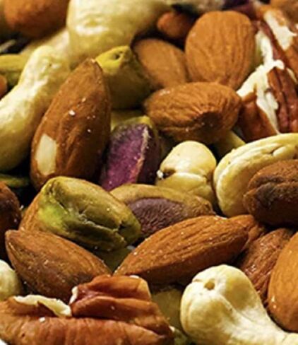 Dry Roasted Deluxe Mixed Nuts with Himalayan Salt (2 Lbs.) - The World's Finest Premium Mix of Almonds, Brazil Nuts, Cashews, Pecans & Pistachios - Farm Fresh Nuts Brand in Saudi Arabia