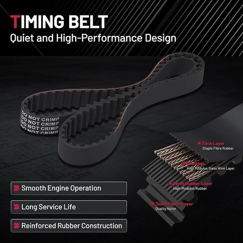 BDFHYK TCKWP329 Timing Belt Kit with Water Pump Tensioner Compatible with Honda Accord Odyssey Pilot Ridgeline Crosstour, Compatible with Acura TL MDX RDX RL TSX 3.0L 3.2L 3.5L 3.7L V6 for TKH-002 in Saudi Arabia