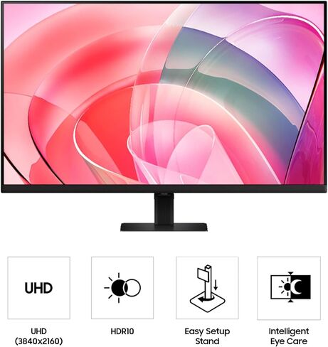 Samsung 32 "ViewFinity S7 (S70D) 4K UHD IPS HDR10 شاشة عالية الدقة ، منفذ HDMI و DP ، معتمد TUV ، 2025 ، LS32D700EBNXGO in Kuwait