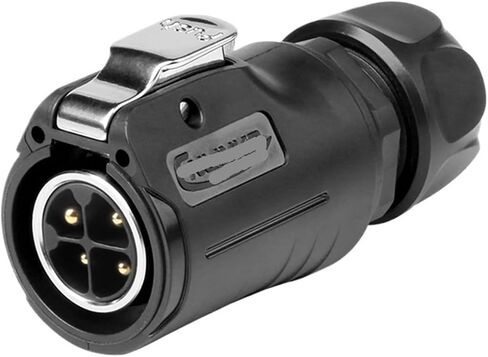 LP20 semi-metallic fence industrial aviation 4-pin connector LED power cable power signal pin(Butt female head) in Saudi Arabia