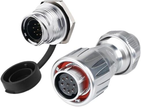 DZ-20 single-hole aviation 3-core 4-core 12-core metal reverse installation automation equipment power connector(9 core) in Kuwait