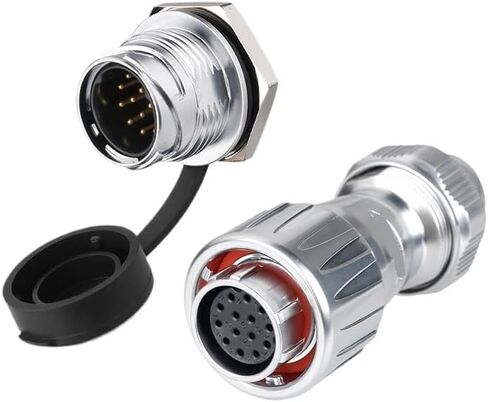 DZ-20 single-hole aviation 3-core 4-core 12-core metal reverse installation automation equipment power connector(9 core) in Kuwait