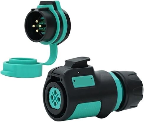 K20 reverse aviation socket 2-3-4 core 5-7-9 pin power round seat connector quick connector(5 core plug R5 rear nut seat 12A250V) in Saudi Arabia