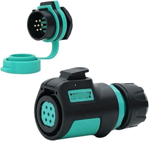 K20 reverse aviation socket 2-3-4 core 5-7-9 pin power round seat connector quick connector(5 core plug R5 rear nut seat 12A250V) in Saudi Arabia