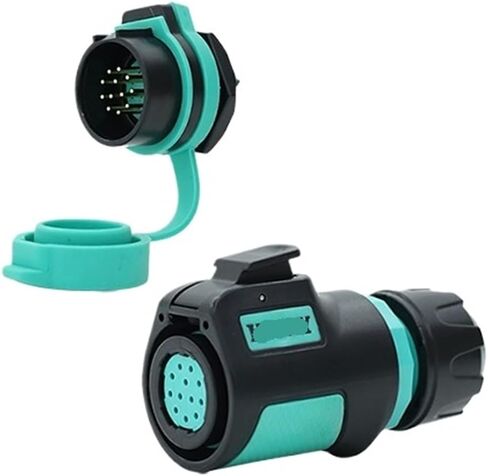 K20 reverse aviation socket 2-3-4 core 5-7-9 pin power round seat connector quick connector(5 core plug R5 rear nut seat 12A250V) in Saudi Arabia