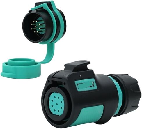 K20 reverse aviation socket 2-3-4 core 5-7-9 pin power round seat connector quick connector(5 core plug R5 rear nut seat 12A250V) in Saudi Arabia