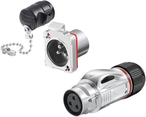 Welding 45A connector M24 snap-on reverse waterproof aviation 3 pins(Metal reverse installation) in Saudi Arabia