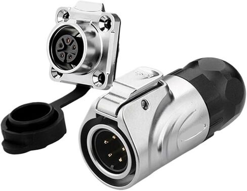 LP16 5-core aviation and socket metal round PIN pin power signal industrial connector(Flange female seat) in Saudi Arabia