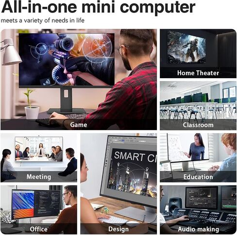 TRIGKEY AMD Ryzen 7840HS(8C/16T, up to 5.1GHz), Gaming Mini PC, 32GB DDR5 500GB M.2 NVMe PCIe4 SSD(up to 4TB*2), AMD Radeon 780M 12CUs 2700Mhz, DP1.4(4K 144Hz)/Triple Display, Preinstalled 11 Pro in Saudi Arabia
