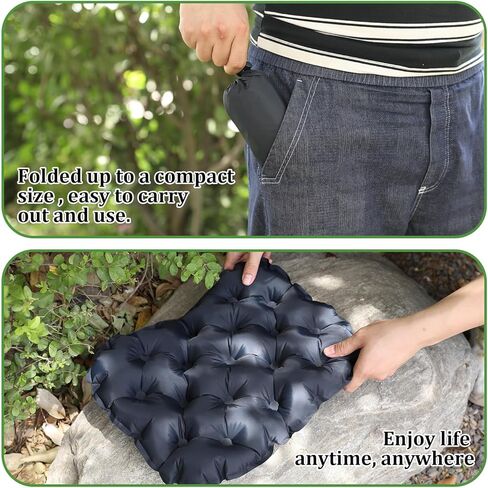 وسادة مقعد قابلة للنفخ وسادة سفر طائرة سفر محمولة وسادة التكلفة التخييم هي وسائد المبيض المحمولة للمكاتب المشي لمسافات طويلة في الهواء الطلق تسلق كاياك فناء سيارة in Kuwait