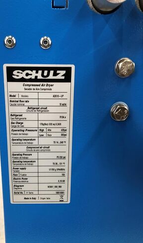 10 CFM Schulz Compressed Air Refrigerated Air Dryer, 1.5HP, 2HP & 3HP Air Compressors, 2-Stage Moisture Removing Particulate Filter, Pressure Regulator in Saudi Arabia